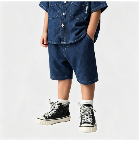 Boys' Summer Denim Suit Boys' Summer Denim Suit