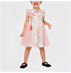 Girls' Modified Cheongsam Dress