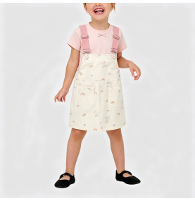 Pink Overall Dress for Girls