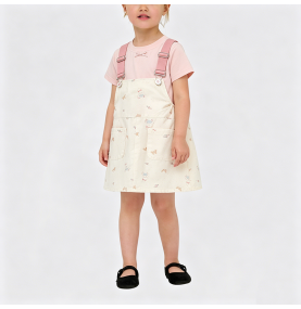 Pink Overall Dress for Girls