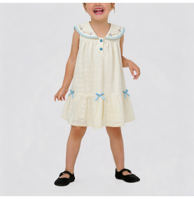 Girls' Sailor Collar Dress