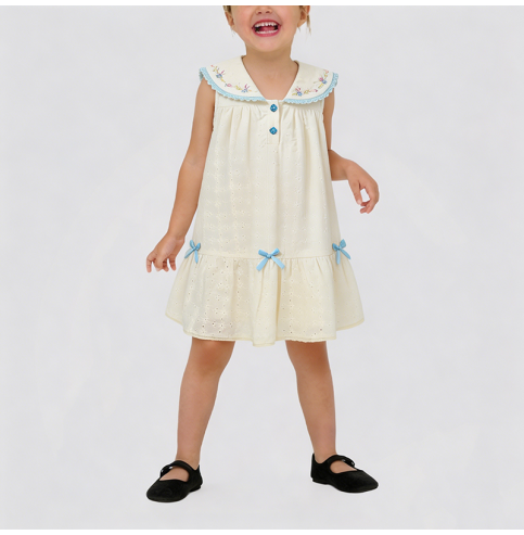 Girls' Sailor Collar Dress Girls' Sailor Collar Dress