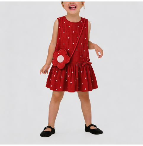 Girls' Red Polka Dot Dress Girls' Red Polka Dot Dress