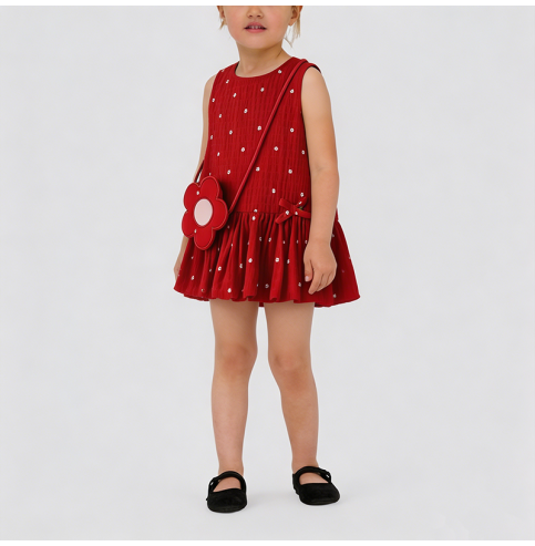 Girls' Red Polka Dot Dress Girls' Red Polka Dot Dress