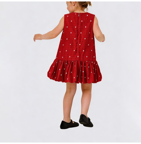 Girls' Red Polka Dot Dress Girls' Red Polka Dot Dress