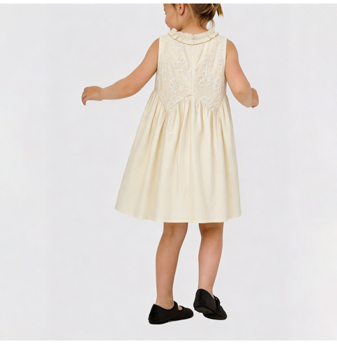 Girls' Beige Lace Dress Girls' Beige Lace Dress