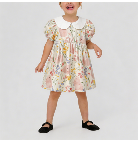 Girls' Bunny Print Dress