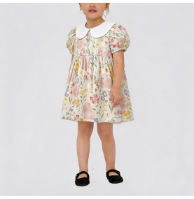 Girls' Bunny Print Dress