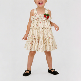 Girls' Floral Sundress with Straps