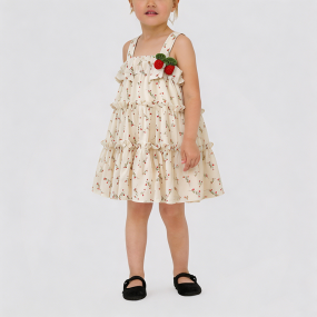 Girls' Floral Sundress with Straps