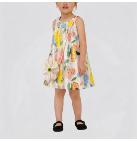 Halter Neck Floral Print Dress