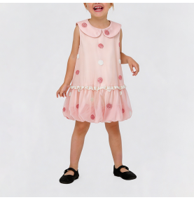 Girls' Pink Tulip Dress