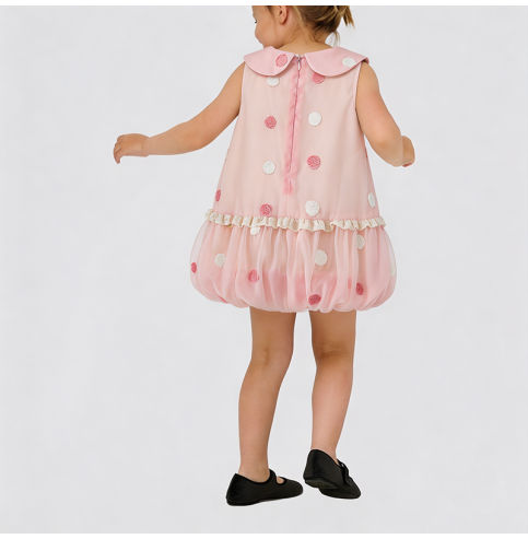 Girls' Pink Tulip Dress