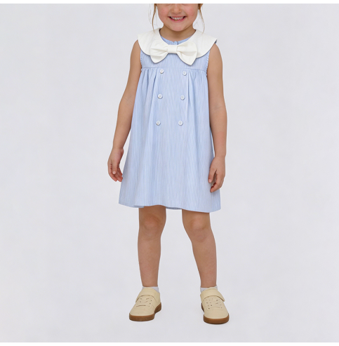 Girls' Color-Blocked Dress