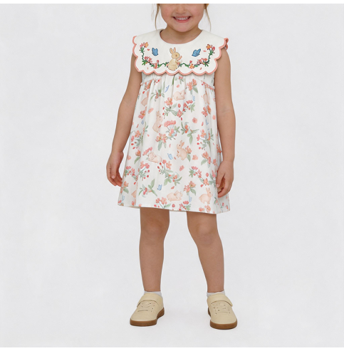 Pink Bunny Girls' Dress Pink Bunny Girls' Dress
