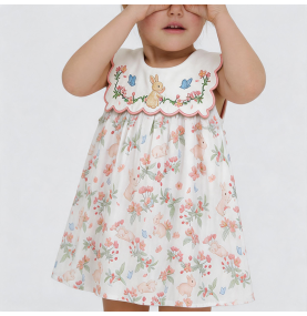 Pink Bunny Girls' Dress