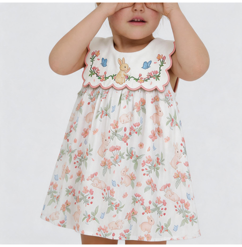 Pink Bunny Girls' Dress Pink Bunny Girls' Dress