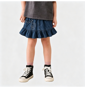 Girls' Denim Mini Skirt
