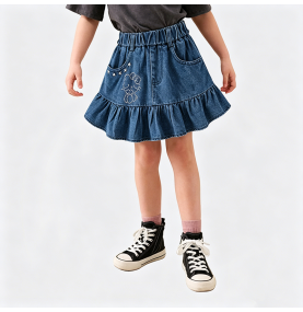 Girls' Denim Mini Skirt