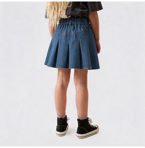 Girls' Versatile Denim Mini Skirt Girls' Versatile Denim Mini Skirt