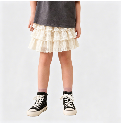 Girls' Layered Cake Dress