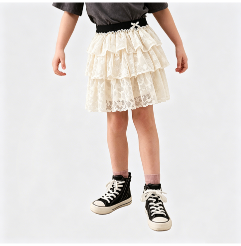 Girls' Layered Cake Dress