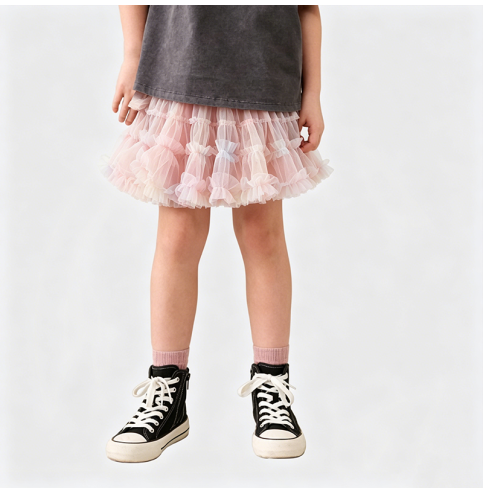 Girls' Pink Tulle Dress