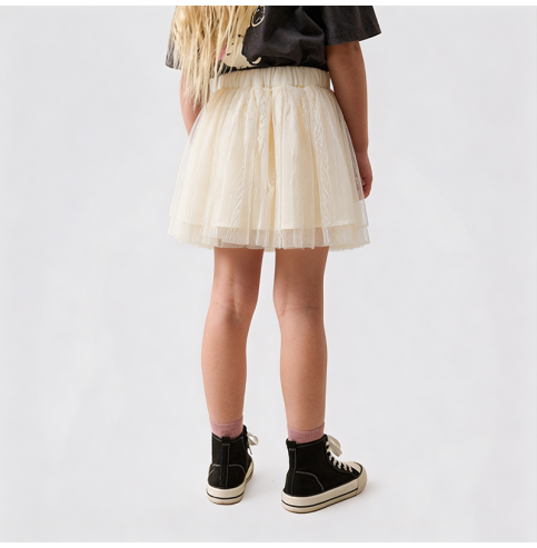 Girls' Summer White Tulle Dress Girls' Summer White Tulle Dress