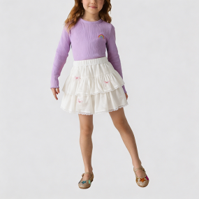 Girls' Apricot Cake Dress