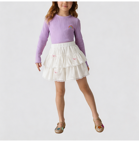 Girls' Apricot Cake Dress