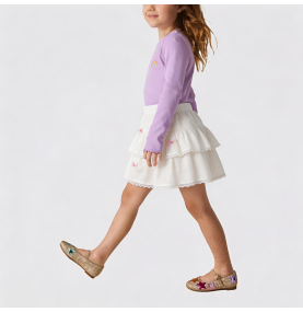 Girls' Apricot Cake Dress