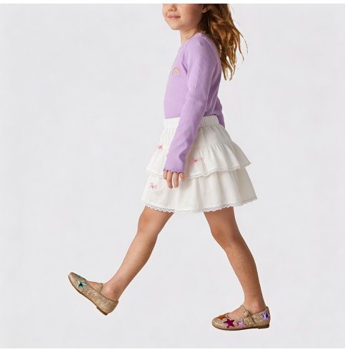Girls' Apricot Cake Dress