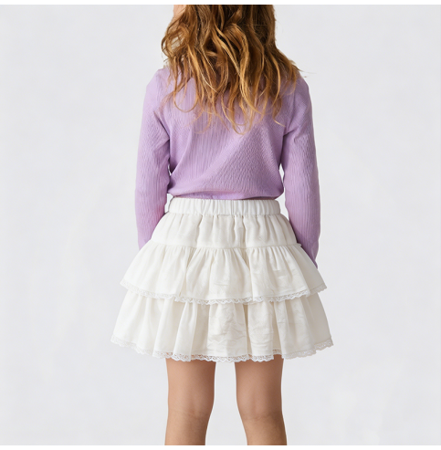 Girls' Apricot Cake Dress