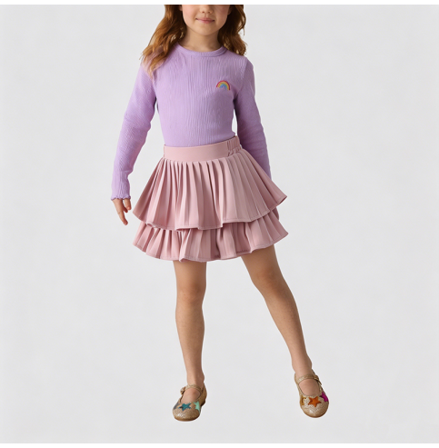 Girls' Pink A-line Cake Skirt Girls' Pink A-line Cake Skirt