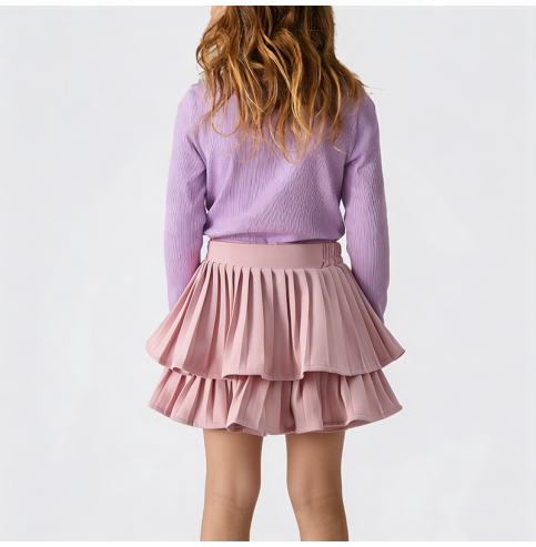 Girls' Pink A-line Cake Skirt Girls' Pink A-line Cake Skirt