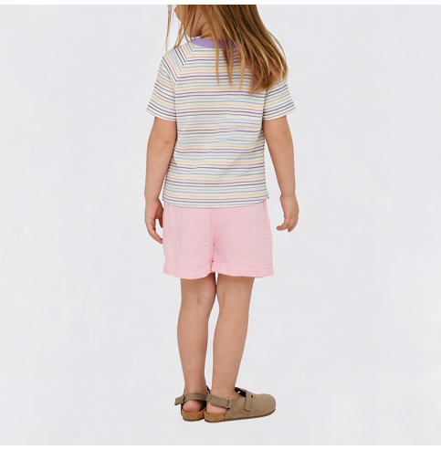 Purple Striped Short-Sleeve T-Shirt Purple Striped Short-Sleeve T-Shirt