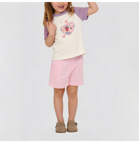 Color-Blocked Short-Sleeve T-Shirt