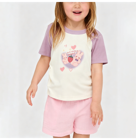 Color-Blocked Short-Sleeve T-Shirt