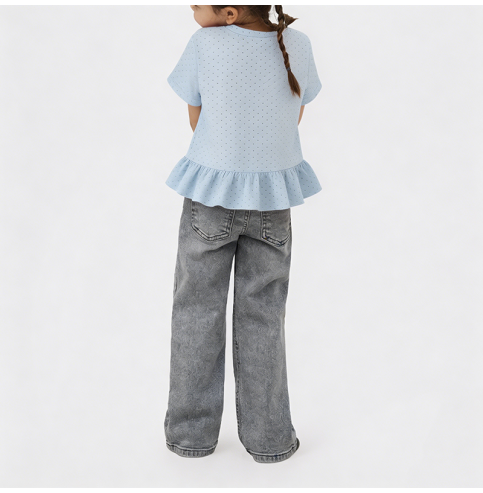 Casual Crew Neck Short-Sleeve T-Shirt for Girls Casual Crew Neck Short-Sleeve T-Shirt for Girls